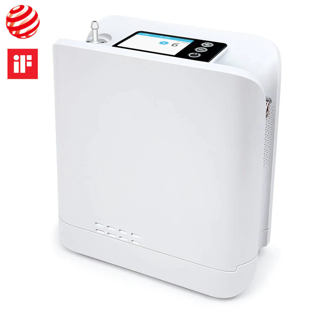 6L Portable Medical Grade Pulse Flow Oxygen Concentrator With Detachable Battery and Sieve Bed MU668