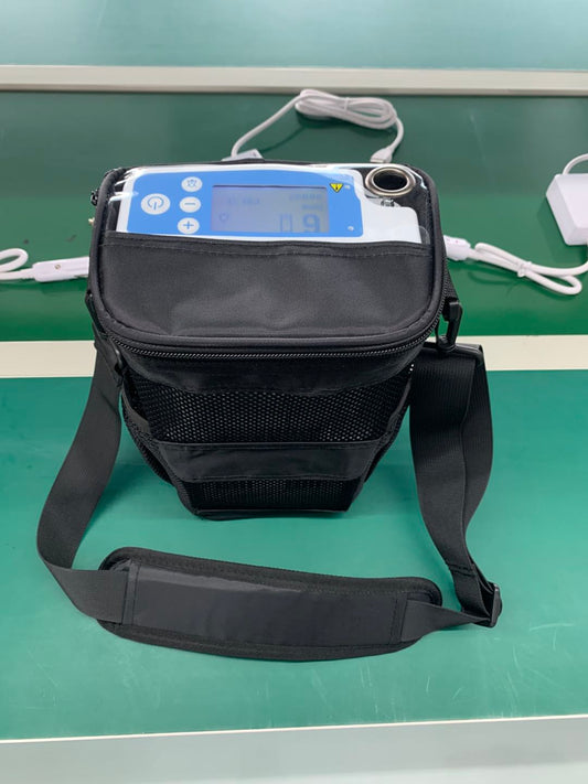 Pulse Glow 6L Portable Oxygen Concentrator – Lightweight Travel Oxygen Machine with High-Flow Pulse Delivery M900