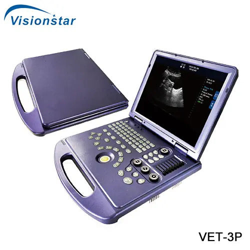 Portable Laptop Veterinary Ultrasound Machine I VET-3P M32 Version I Black & White