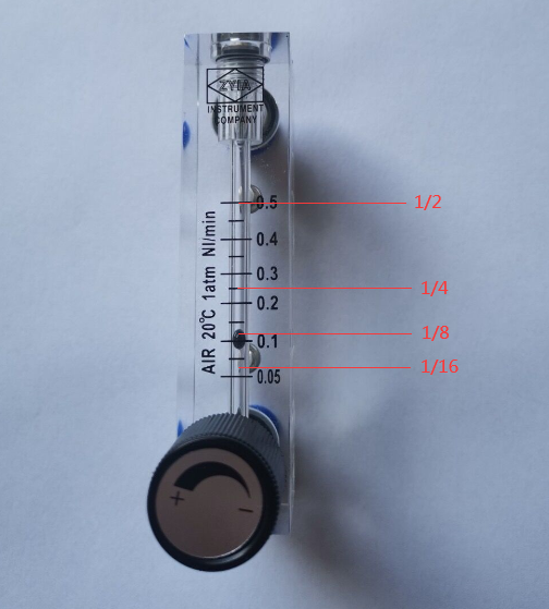 Oxygen Flow Meter Regulator For Oxygen Concentrator 0.05~0.5LPM I M7812