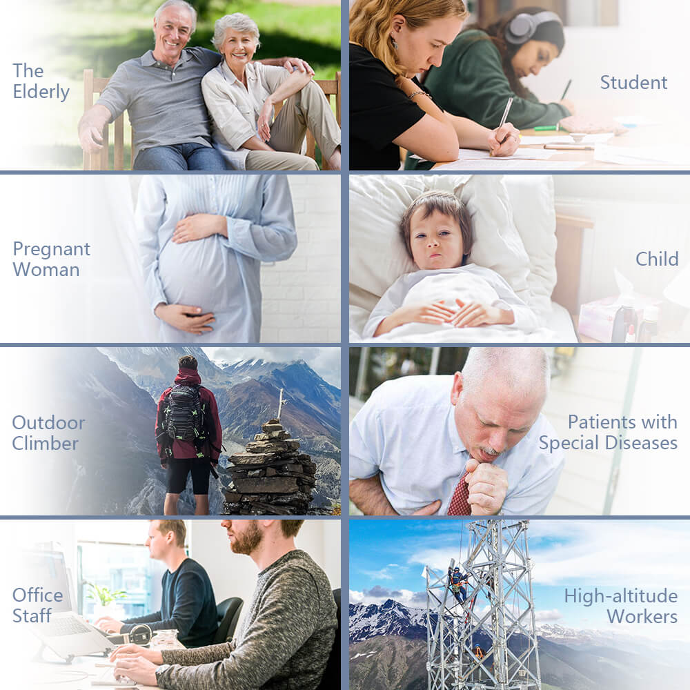 6L Portable Medical Grade Pulse Flow Oxygen Concentrator With Detachable Battery and Sieve Bed MU668