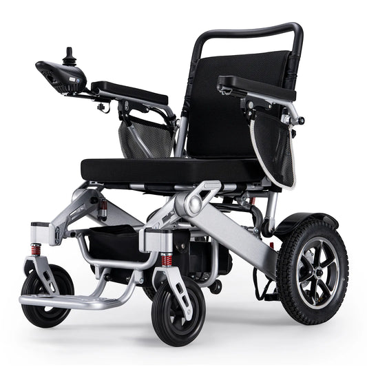 Meubon Intelligent Lightweight Foldable Electric Wheelchair with All Terrain Capability and 25-Mile Range Model M304412