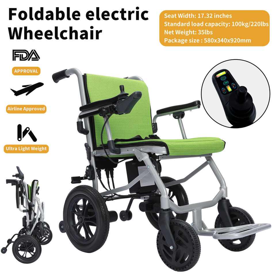 Meubon Folding Lightweight Electric Power Wheelchair I Your Ultimate Motorized Mobility Aid I Model MD3234N