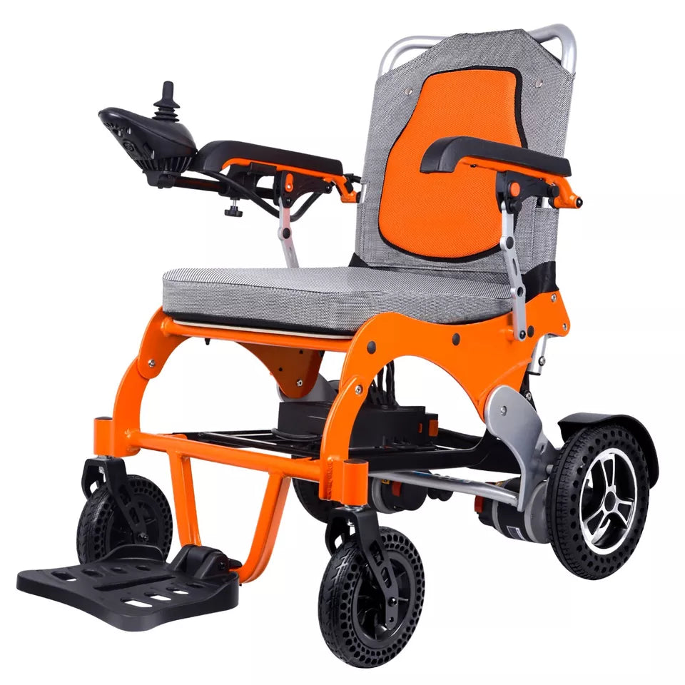Discover the Ultimate Foldable Electric Wheelchair for Adults: All-Terrain, 300lbs Max Load, with a Range of 12 Miles Model MB1234SD